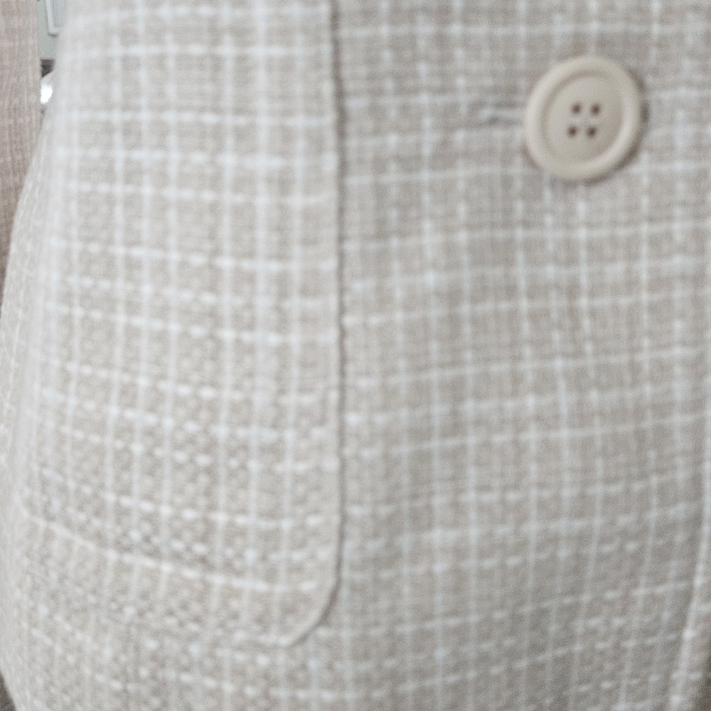 Cream Herringbone Blazer by Together - Picture 4 of 5